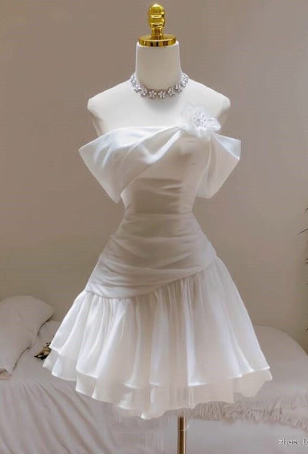 Cute A Line Homecoming Dress Hoco Dress Mini 16th Birthday Outfit Cocktail Gown - Zhaelle formal gown