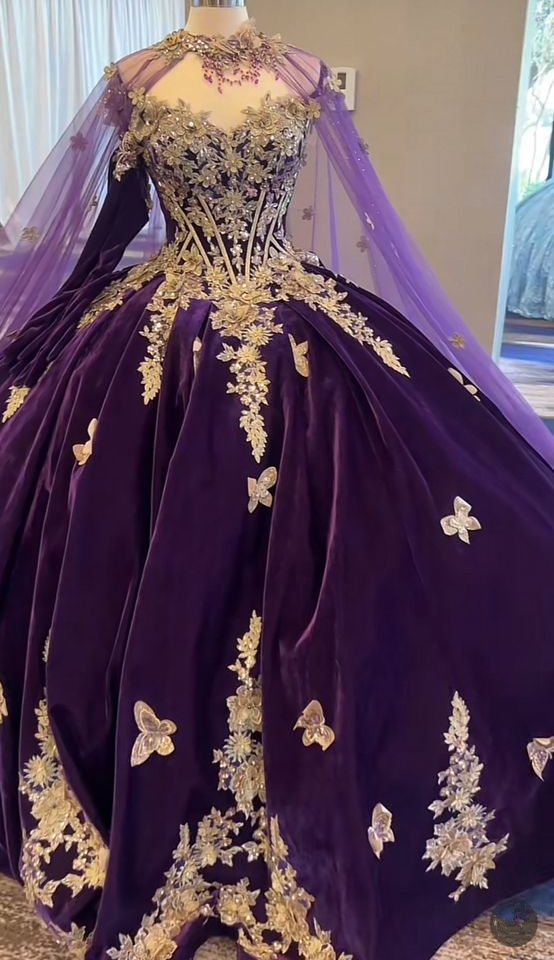 Luxury Purple Princess Quinceanera Dresses Ball Gown Sweet 16 Dress - Zhaelle formal gown