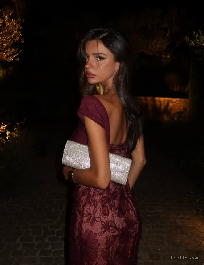 Pretty Straps Floral Lace Long Prom Dress Formal Dress Woman Elegant - Zhaelle formal gown
