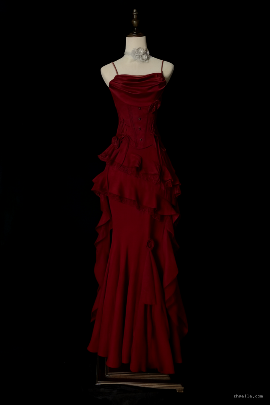 Retro Elegant Long Prom Dress with Jacket Classy Evening Outfit - Zhaelle formal gown