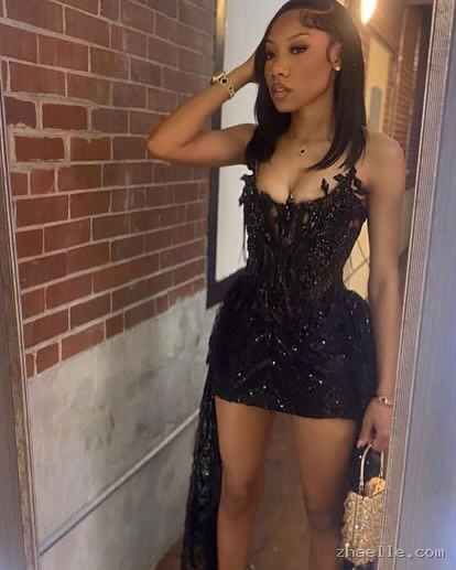 Sexy Black Tube Top Herringbone Beaded 19th Birthday Cocktail Dress Short - Zhaelle formal gown