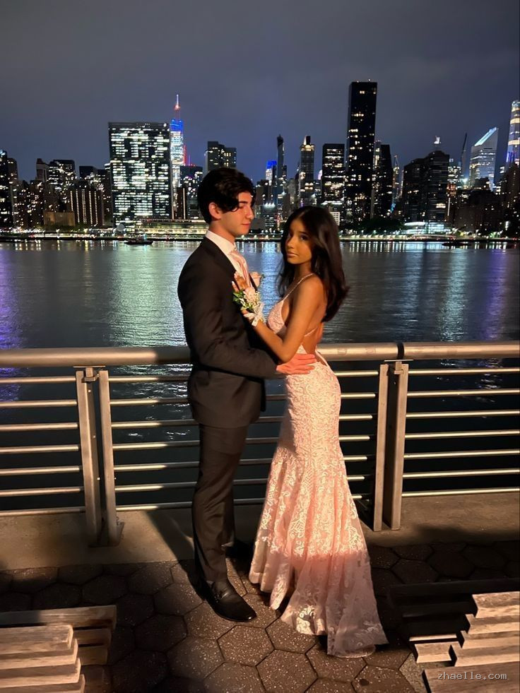 Sexy Mermaid Spaghetti Straps Lace Pink Prom Dress Birthday Outfit - Zhaelle formal gown