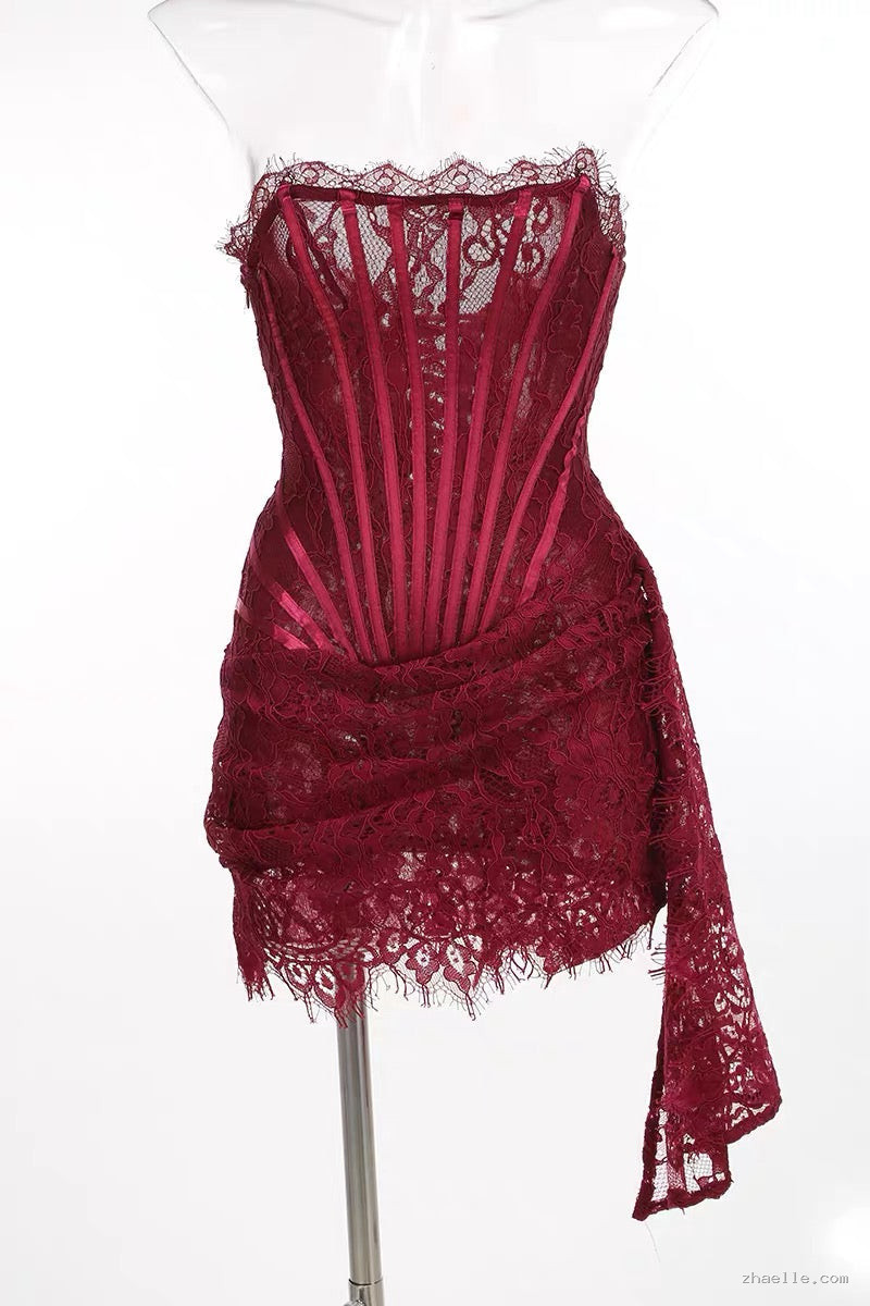 Sheath Lace Birthday Dress Mini Tight Homecoming Dresses Short - Zhaelle formal gown